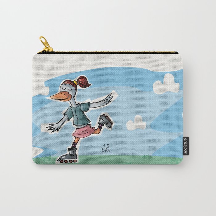 roller duck girl Carry-All Pouch