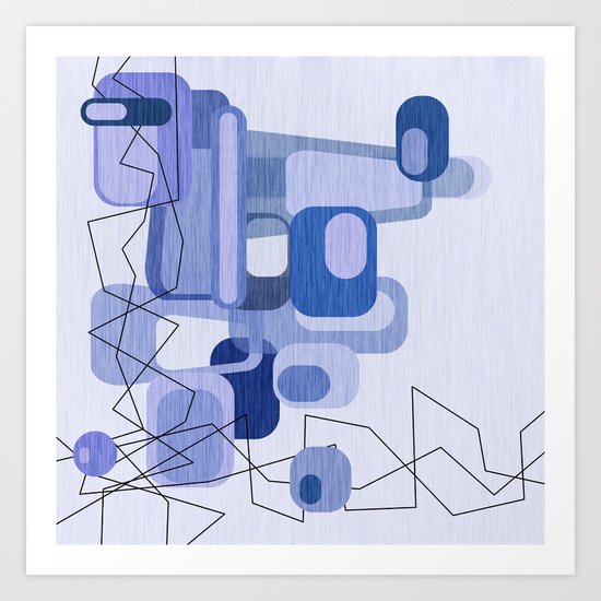 Feeling Blue. Art Print
