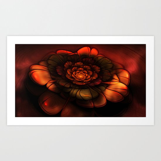 Neon Flower Art Print