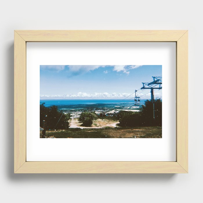 the bluest of mountains Recessed Framed Print