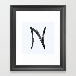 letter N Framed Art Print