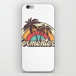 Formentera beach city iPhone Skin