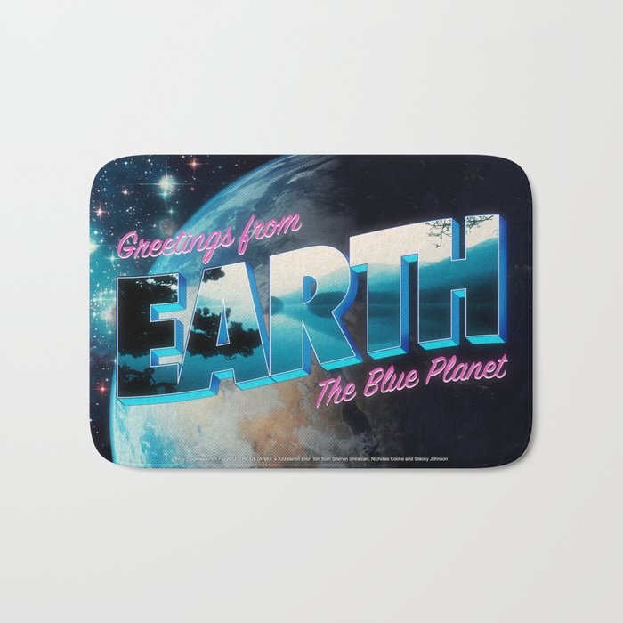 Greetings from Earth, The Blue Planet Bath Mat