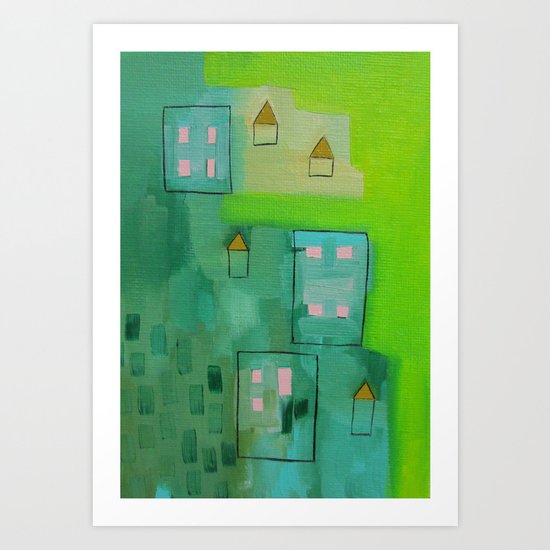Tiny Houses Art Print