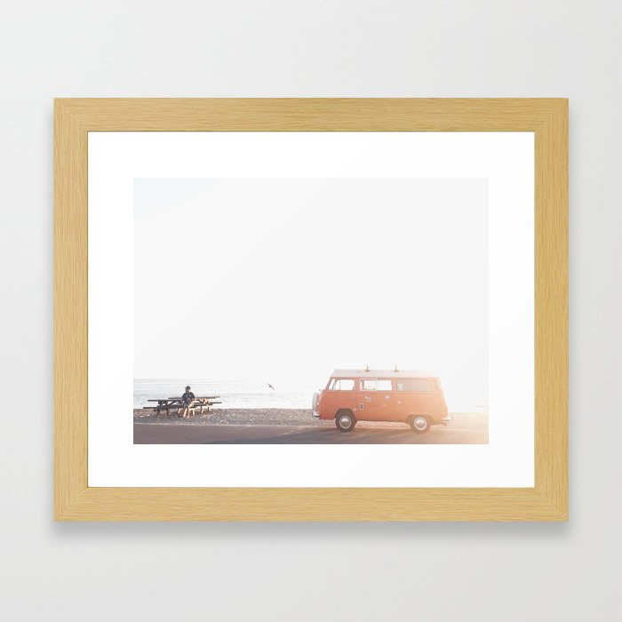 VW cruisin' Hwy 101 Framed Art Print