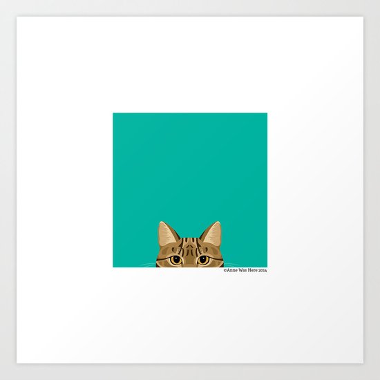 Tabby Cat Art Print