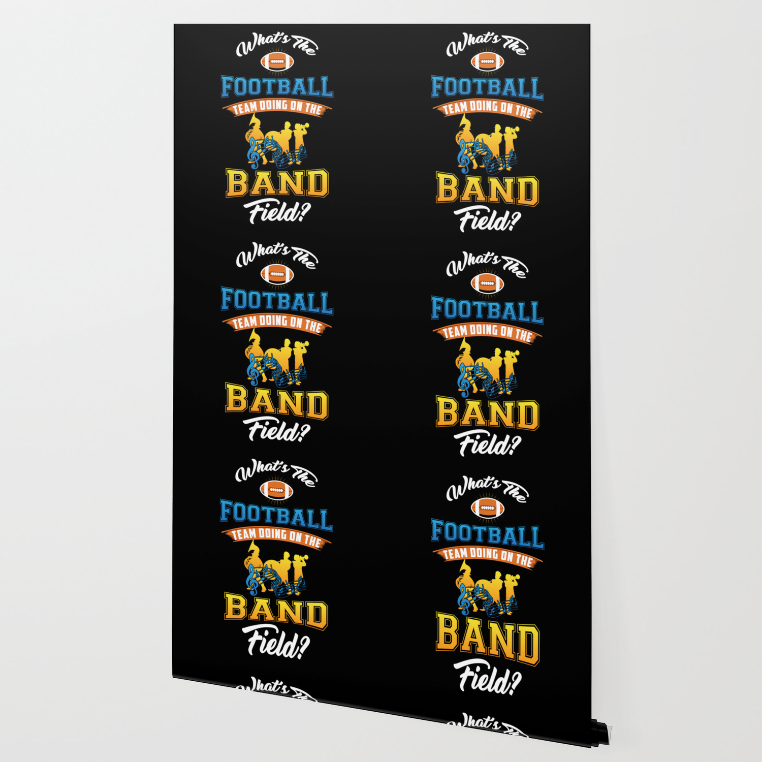 Marching Band Football Team On Band Field Gift Wallpaper By