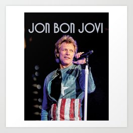 Bon Jovi Stand Live Arvin3 Art Print