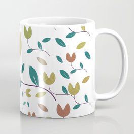 Stylized Flowers Entwine Coffee Mug
