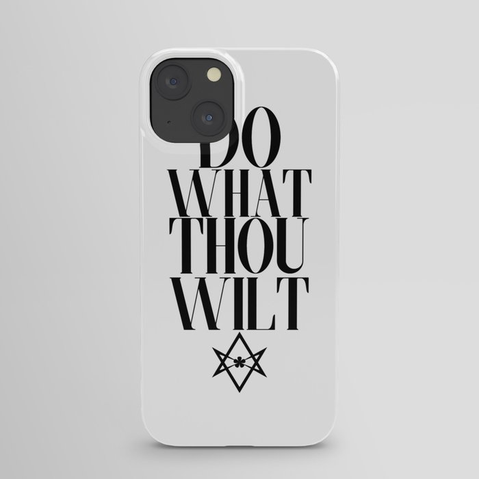 Do What Thou Wilt (Light) iPhone Case