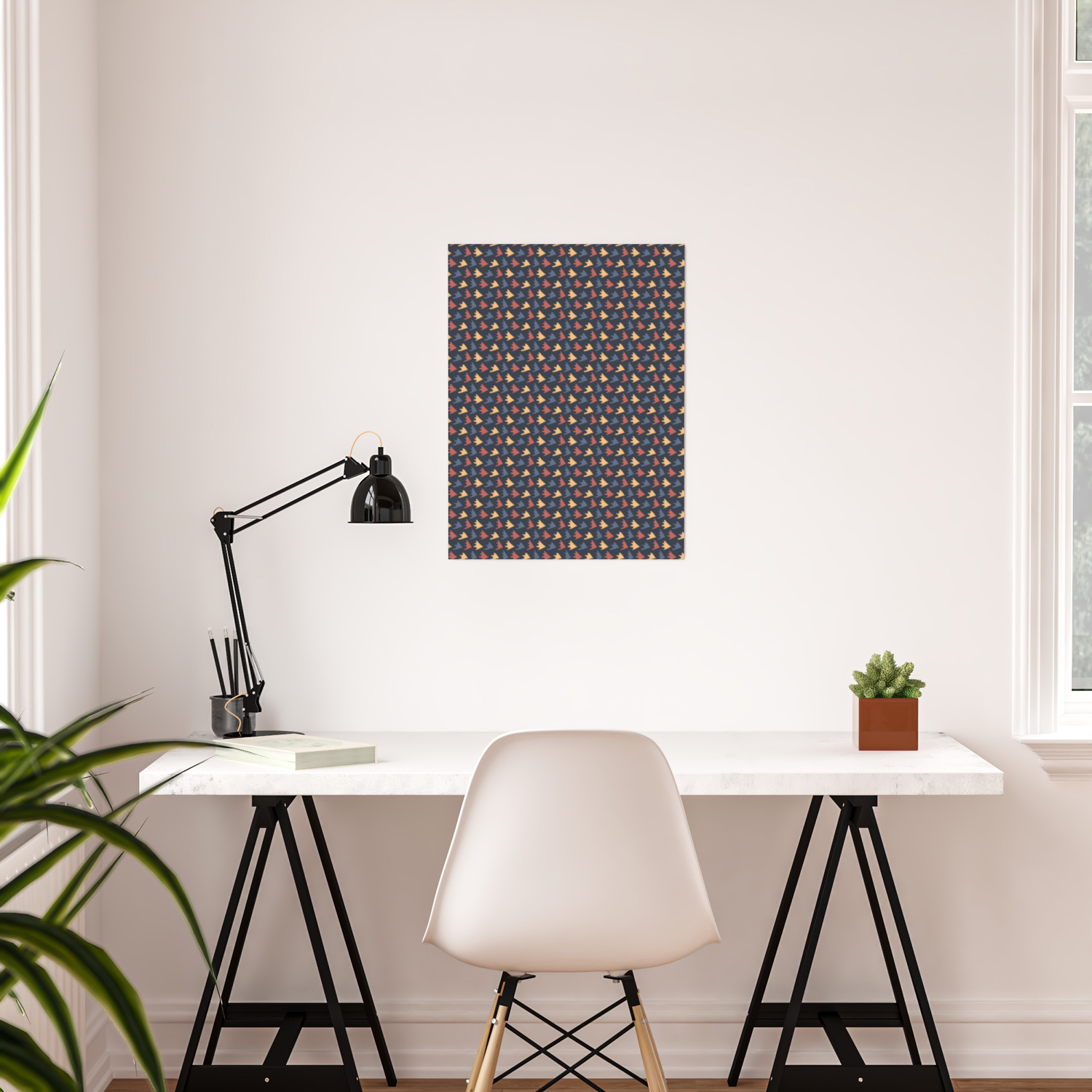 Abstract Fin Scales Seamless Vector Pattern Poster By Limolida Society6