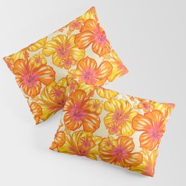 Pretty and Warm Tropical Hibiscus pattern Pillow Sham