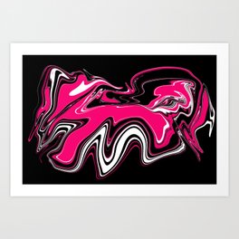 Pink Caddy Art Print