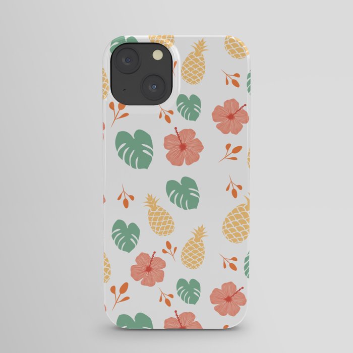 Summer Floral Print Seamless Pattern iPhone Case