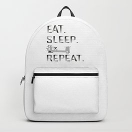 Eat Sleep Woodturning Repeat Woodworking Woodturner Backpack