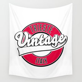 Trieste italy vintage style logo. Wall Tapestry