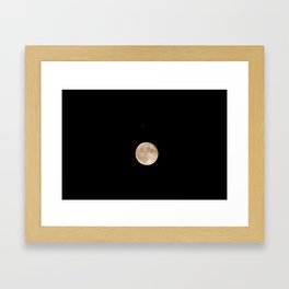 Moon and Mars Framed Art Print