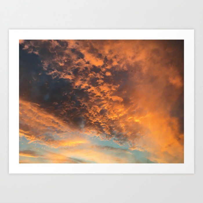 Clouds at Sunset over Madera #2 Art Print