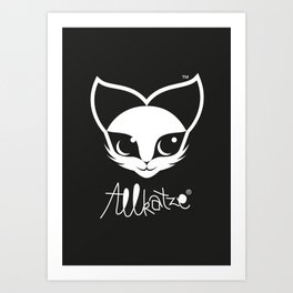 ALLKATZE * Space Cat - Weltraum-Katze - Chat d'Espace Art Print