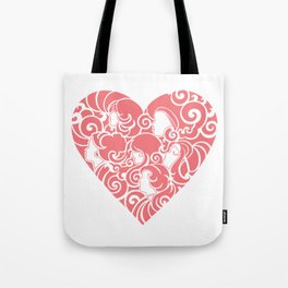 Soul Sisters Pink Heart Tote Bag