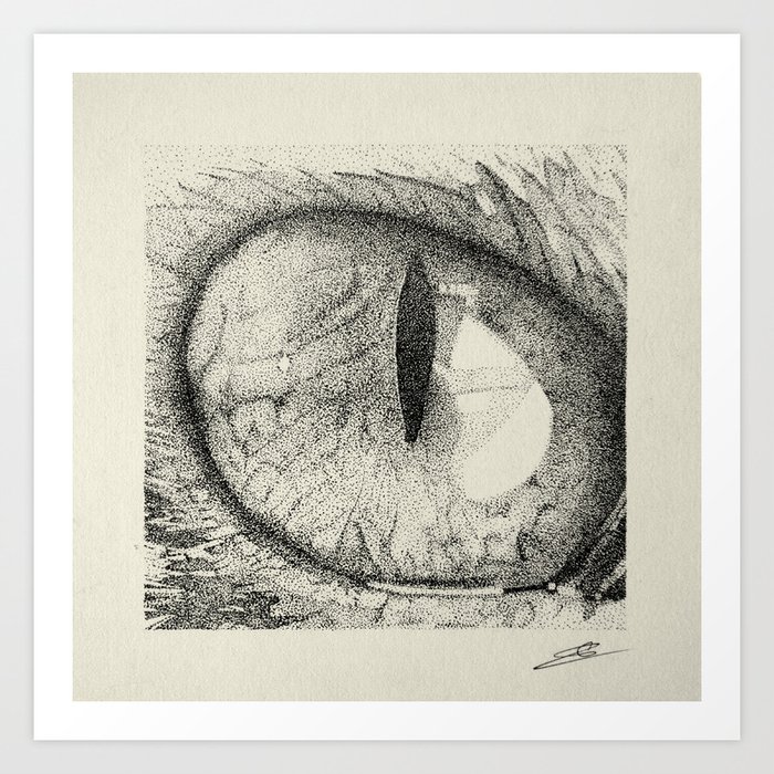 Oeil De Chat Hd Art Print By Felixlochet Society6