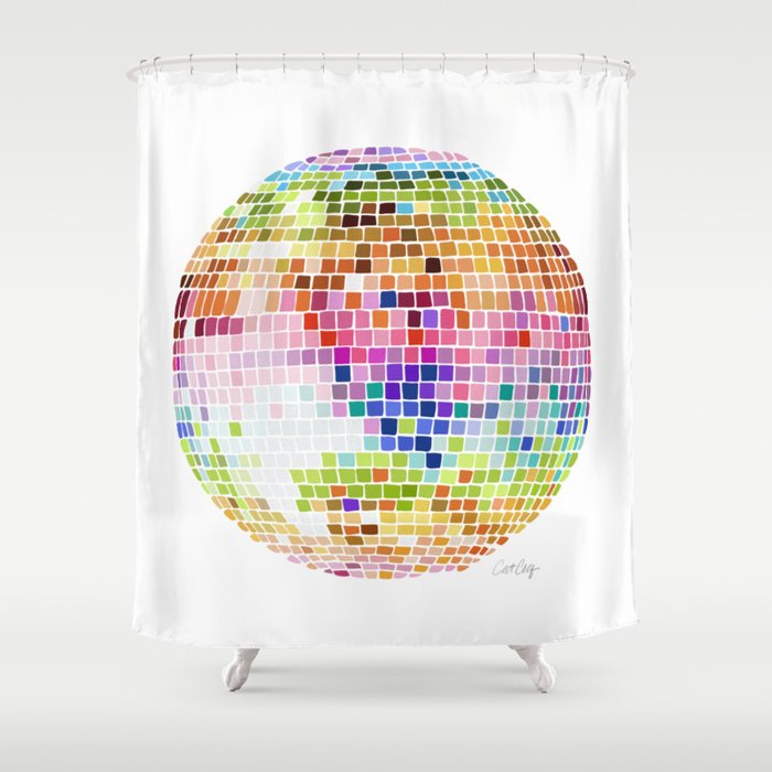 Disco Ball – Rainbow Shower Curtain