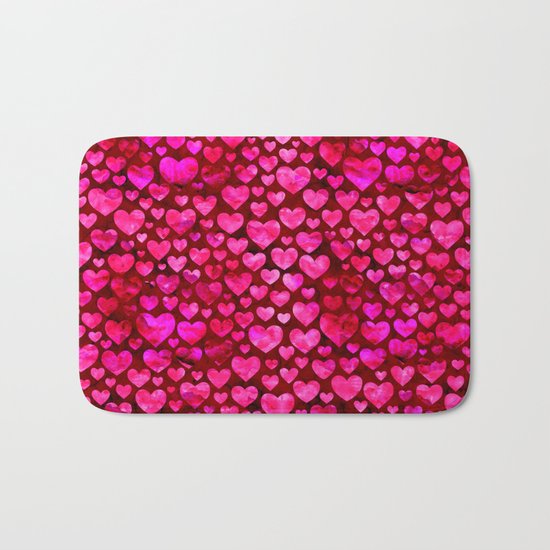 Heart Pattern 01 Bath Mat