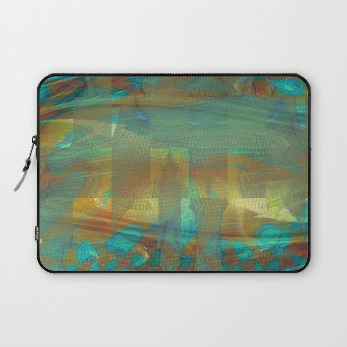 Abstract Watercolor Fractal Art ~ Aurokel Laptop Sleeve