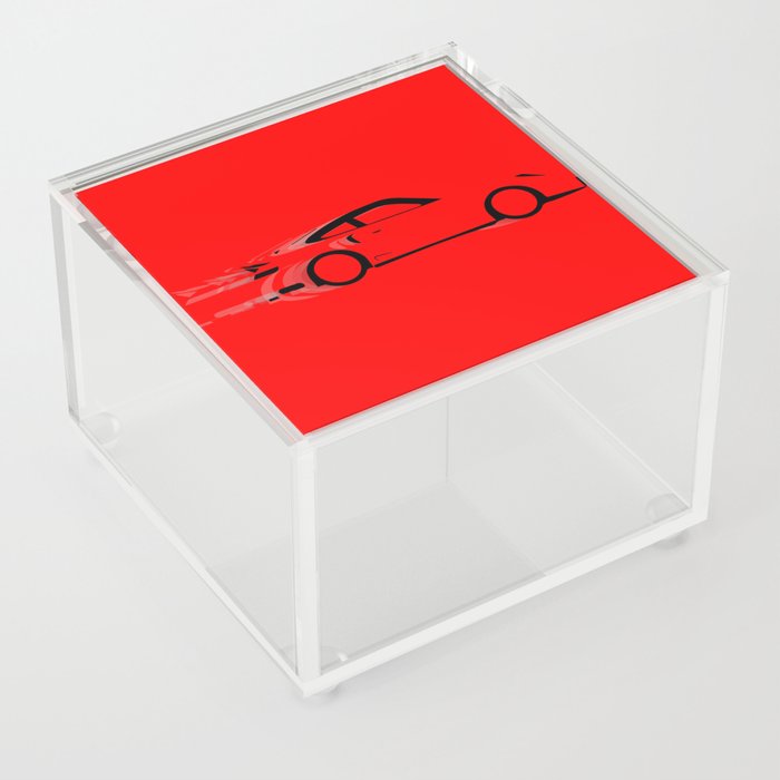 Fast Red Car Acrylic Box