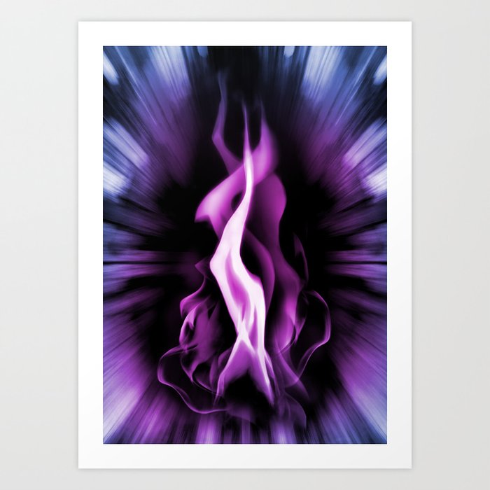 The Violet Flame of Saint Germain (Divine Energy & Transformation) Art Print by martesign Society6