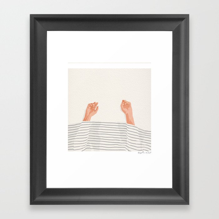 Hands Up Framed Art Print