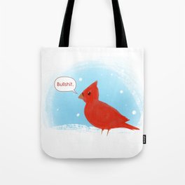 Winter Cardinal Tote Bag