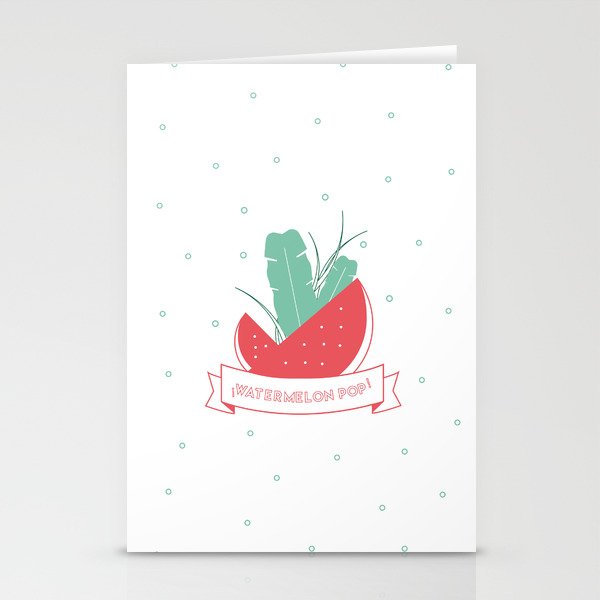 Watermelon pop Stationery Cards