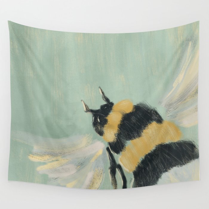 Little Busy Bee Wall Tapestry