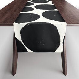 Dots pleated # monochrome  Table Runner
