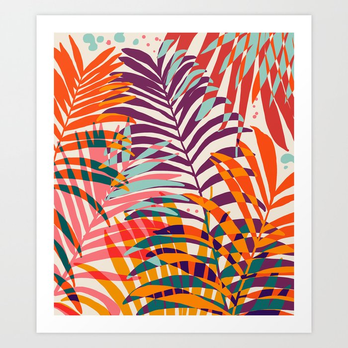 Find Me Under The Palms #illustration #botanical Art Print by 83 ...