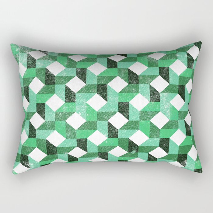 Quilt – Green Rectangular Pillow