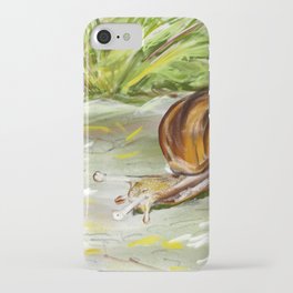 Snail Drawing iPhone Case