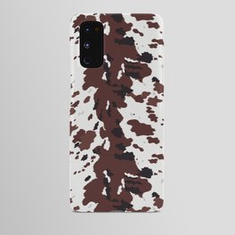 Brown Longhorn Cow Hide Print Android Case