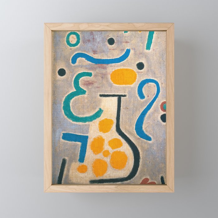 Paul Klee - Die Vase - The Vase Framed Mini Art Print