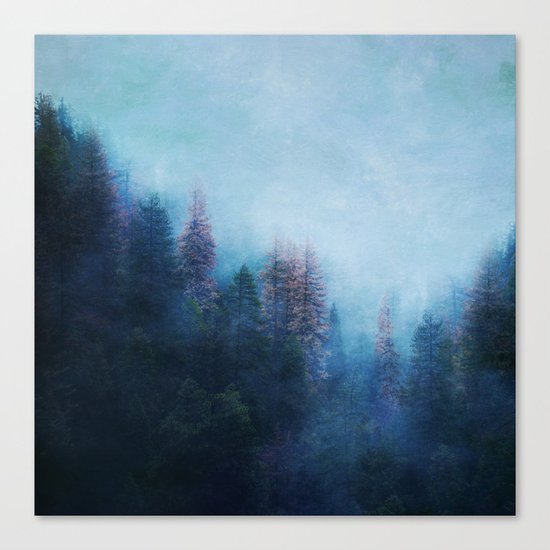 Dreamy Winter Forest Canvas Print