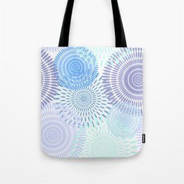 Flower Vibes - Blue Tote Bag