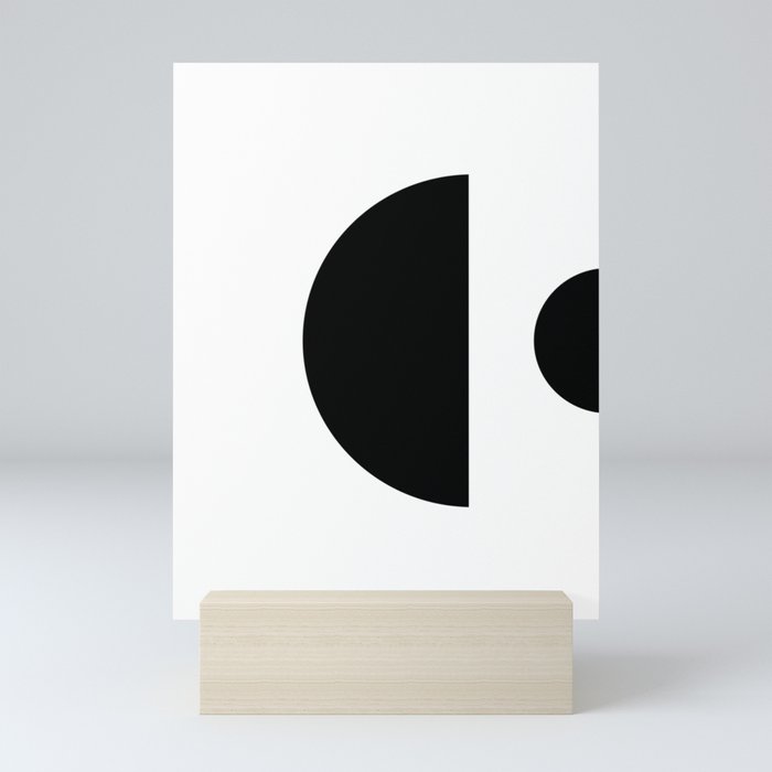 Abstract semi circle poster Mini Art Print