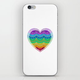 Colorful Love Heart Art - You Are Loved iPhone Skin