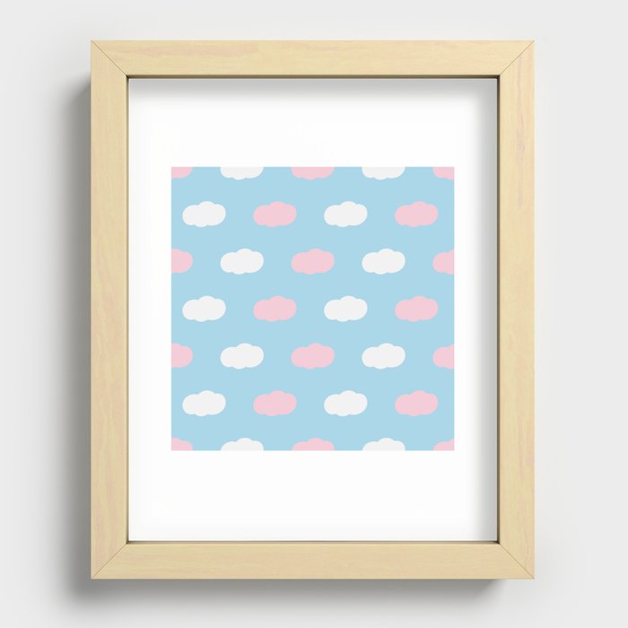 Funny Cloud Recessed Framed Print