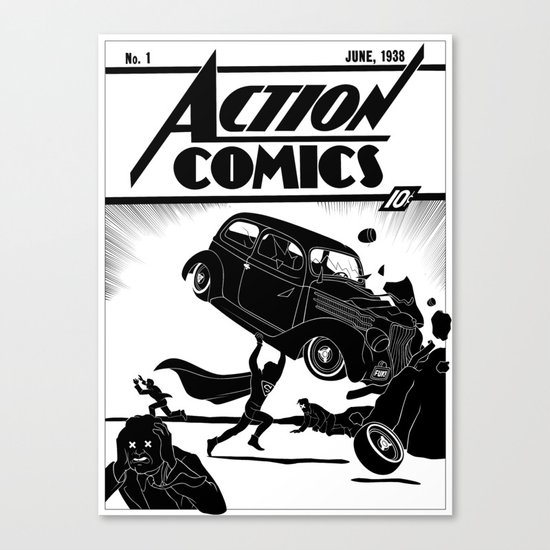 Action Comics #1 Redux Canvas Print