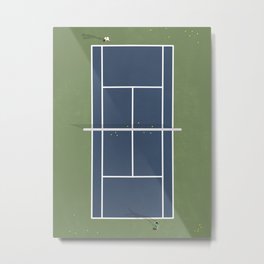 Tennis Court | Match Point  Metal Print