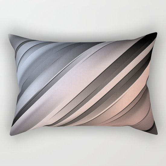 Abstract Diagonal Lines Rectangular Pillow