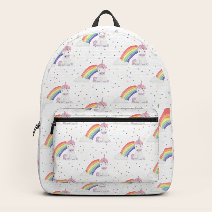 unicorn and rainbow backpack