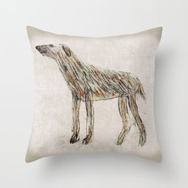 Paddy the Wolfhound Throw Pillow